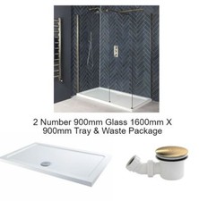 Walk in Wet Room Shower Screen Panel 8mm EasyClean Glass Shower Cubicle and Tray
