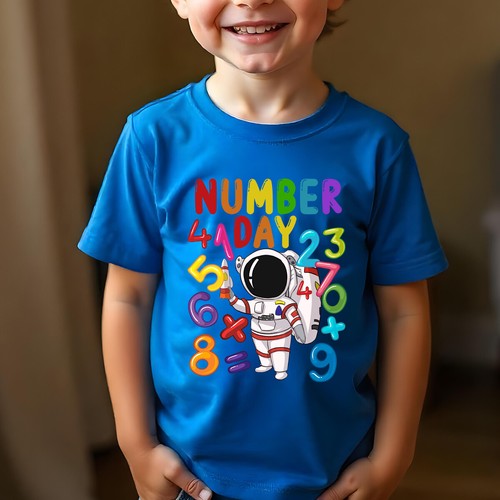 Boys and Girls Math Equation Number Day Ideas T-Shirt Tee for Kids #ND - Picture 10 of 35