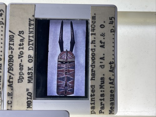 Antelope, Helmet Mask: Bobo-Fing Burkina Faso African Tribal Art 3 35mm Slides - Picture 3 of 4