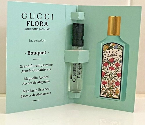 Gucci Flora Gorgeous Jasmine Women's 0.05 fl oz Eau de Parfum Sample Spray Vial - Picture 2 of 3