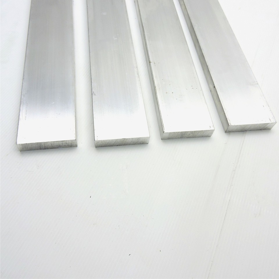 .625" x 2.5" Aluminum 6061 FLAT BAR 26.5" Long new mill stock QTY 4 sku