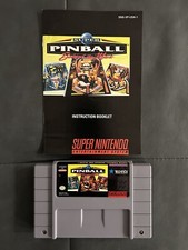 * Super Pinball Behind the Mask game manual Instruction SNES Super Nintendo