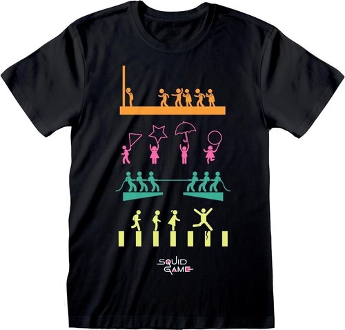 Squid Game: Games (T-Shirt Unisex Tg. S) - - 第 1/1 張圖片