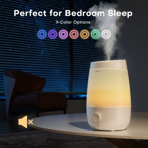 KLOUDIC Humidifier for Home Bedroom, Cool Mist Top Fill 3L Humidifiers - Picture 9 of 9