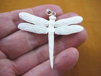(j-drag-2) White Dragonfly Aceh Bovine Bone Carving Pendant Dragonflies Insect (j-drag-2) White Dragonfly Aceh Bovine Bone Carving Pendant Dragonflies Insect