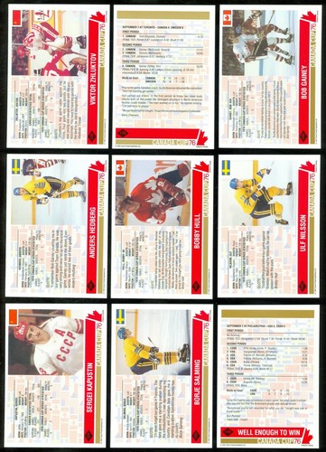 1992-93 FUTURE TRENDS 1976 CANADA CUP 76 HOCKEY CARD 102-201 & PROMO SEE LIST - Picture 84 of 206