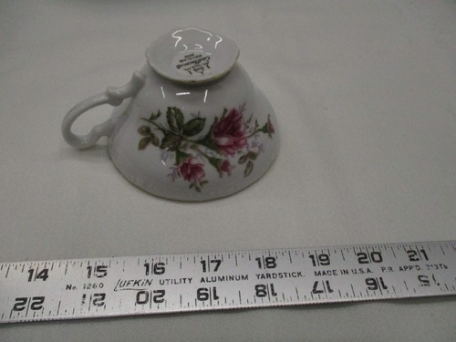Castlecourt Porcelain Japan Rose Pattern Tea Cup Pink Flower 4.5 inch Drinking - Picture 5 of 5