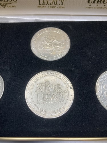 Vintage casino coins collector series ABC 2001 Tournament Reno, Nevada 4 coins - Picture 4 of 6