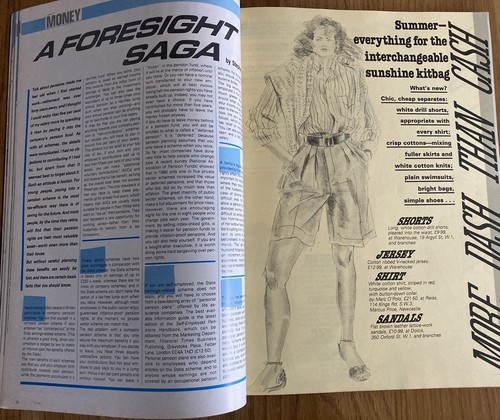 Vogue Magazine: July 1982. High Summer Adventure. Eva Johansson cover. - Bild 11 von 12