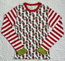 Hanna Andersson Adult Unisex Dr Seuss Grinch Long John Top Pajama Mix-It-Up XS