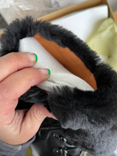 Gentle Souls Barnesicle LE NEGRO Cuero Piel Cuña Botín con Cordones NUEVO - Imagen 17 de 24