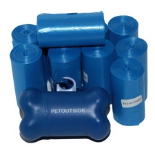 1035 DOG WASTE POOP BAGS 45 REFILL NO-CORE BIODEGRADABLE ROLLS Dispenser BLUE