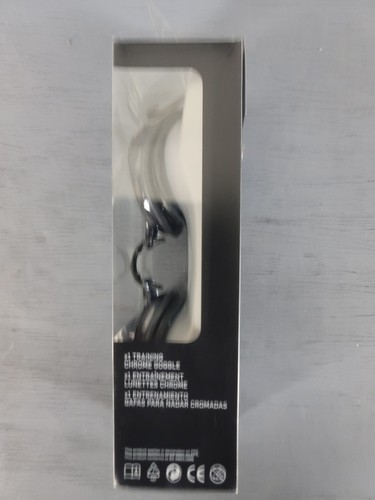Nike Erwachsene Chrom Silikon Riemen weich flexibel UV blockierend Logo Schwimmbrille BK - Bild 3 von 6