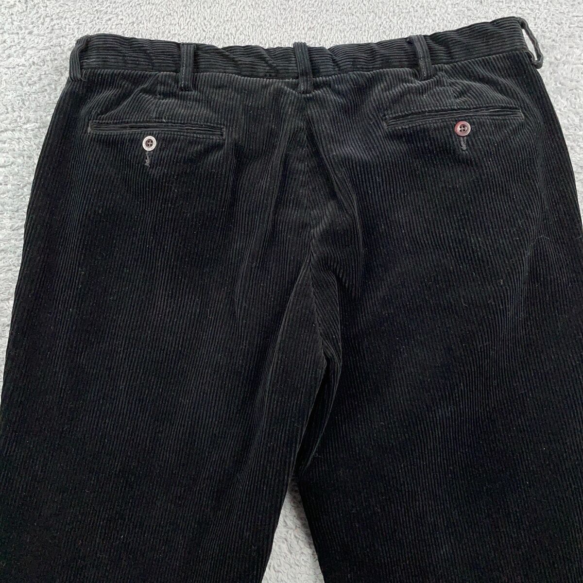 VTG Polo Ralph Lauren Pants Mens 36x30 Black Corduroy Wide VTG Polo Ralph Lauren Pants Mens 36x30 Black Corduroy Wide