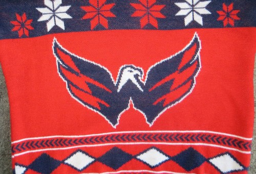 Vintage Official Licensed NHL Women Washington Capitals V-Neck Pullover Sweater Gr. M - Bild 3 von 5