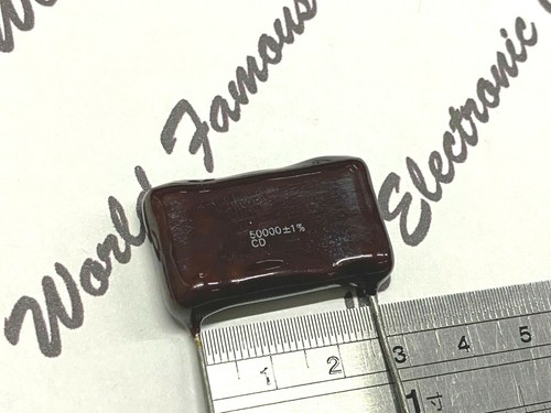 1pcs - CDE 50000P (50000pF 0.05uF 50nF) 500V 1% Silvered Mica Capacitor - 第 3/4 張圖片