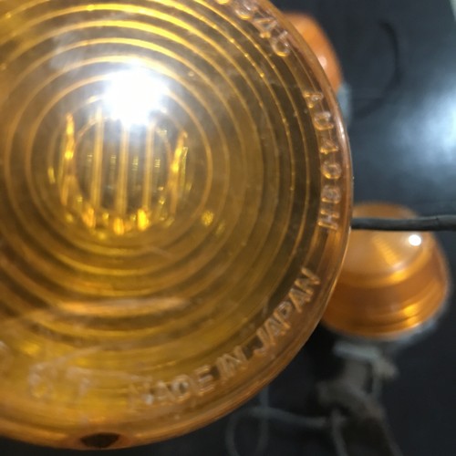 Vtg Lot Of 3 Stanley 6-0345 SAE D67 Amber Motorcycle Lights - Picture 5 of 6