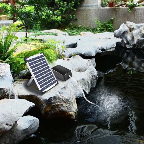 Auto Day/Night Solar Powered Oxygenator Air Pump Aerator Garden Fish Pond Pool - Picture 3 of 54