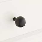 Signature Hardware 3/4" Osian Solid Brass Round Cabinet Knob Black Powder Coat