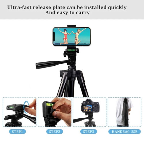 Tripod Stand Mount For Digital Camera Camcorder Phone Holder iPhone DSLR SLR UK - Picture 5 of 15