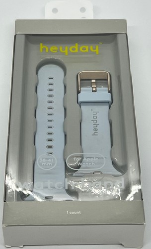 Watch Band Heyday Apple 38/41mm Silicone Blue Marble Band 130mm to 195mm Wrists - Picture 2 of 6