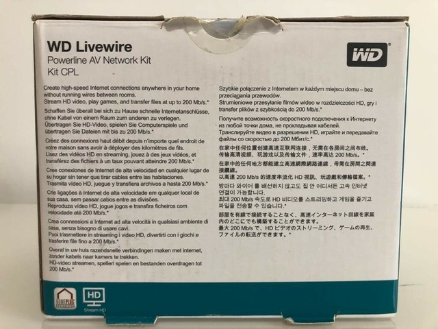 western digital livewire powerline av network kit western digital livewire powerline av network kit