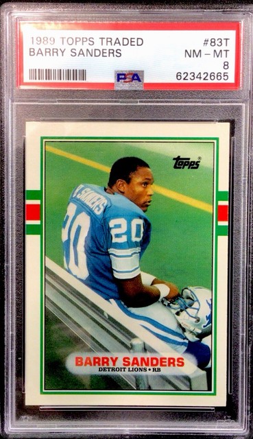 1989 Tops Traded Barry Sanders #83 NM-MT 8. ENN Cards mutliple available