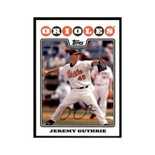 Jeremy Guthrie 2008 Topps #311 Baseball Cards Baseball Card NM