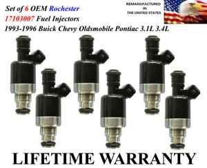 Set//6 Rebuilt Fuel Injectors \YRS 94-96\ Pontiac Grand Am 3.1L V6\ OEM Rochester