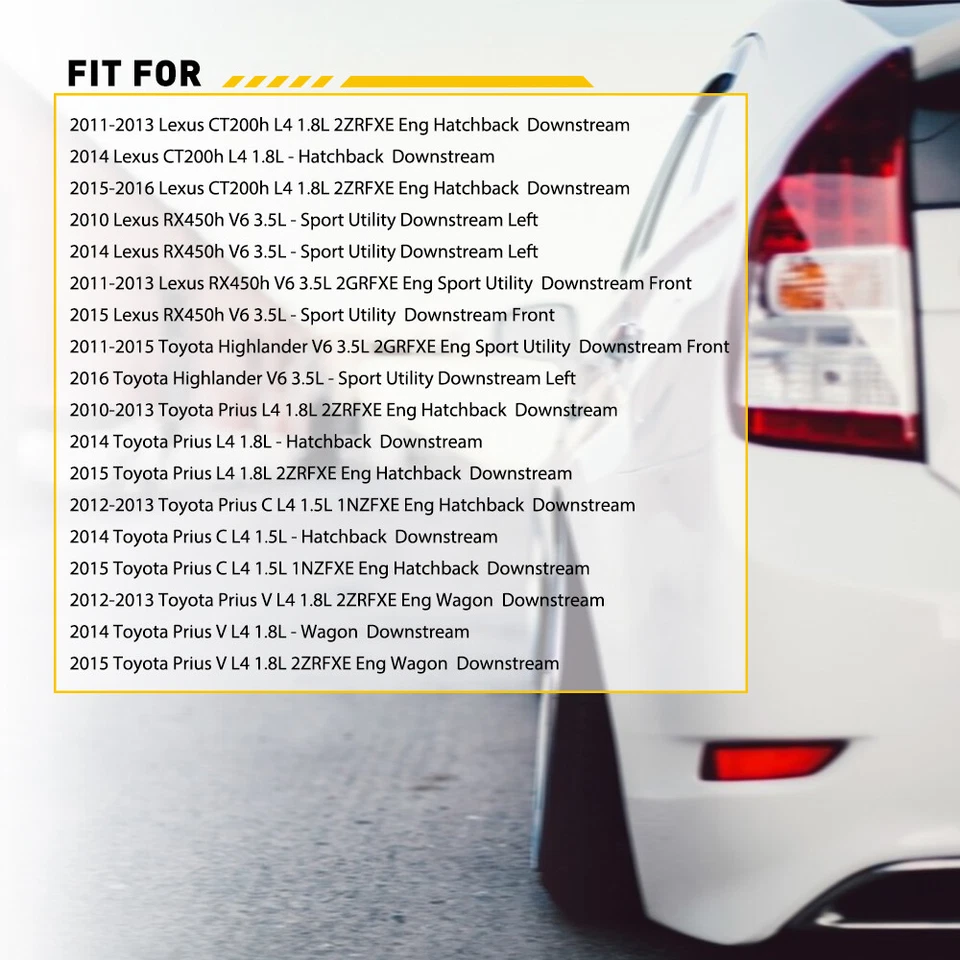 Sensor de oxígeno Prius O2 CT200h genuino para LEXUS TOYOTA 89465-47080 delantero y trasero Foto 2 de 4