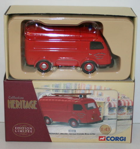 CORGI ESCALA 1/50 COLECCIÓN HERITAGE 70501 RENAULT 1000KG SERVICIO INCENDIO BRAY - Imagen 1 de 1