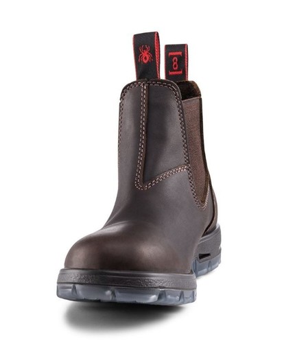 Redback UNPU Great Barrier/Nevada Elastic Sided Soft Toe Brown Work Boots - Picture 5 of 6