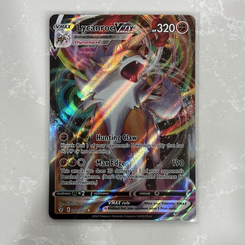 Lycanroc VMAX 092/203 Swsh07: Evolving Skies Holo - Picture 2 of 2