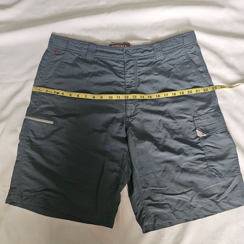 Pantalones Cortos de Carga SIMMS Producto de Pesca Para Hombre Gris 100% Nylon Talla XL - Imagen 9 de 15