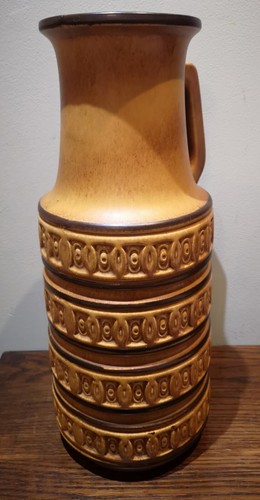 Jarrón jarra de lava grasa de Alemania Occidental alto vintage para servir Ewer C1970 429-45 - Imagen 6 de 11