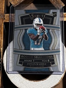 Jaylen Waddle 2021 Panini Select Rookie Selections Silver #RS-8 RC Dolphins