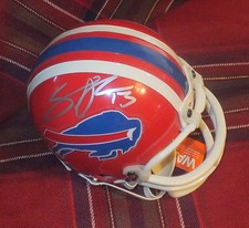 STEVE JOHNSON - Buffalo Bills - Autographed Mini Helmet including BDS COA #1953