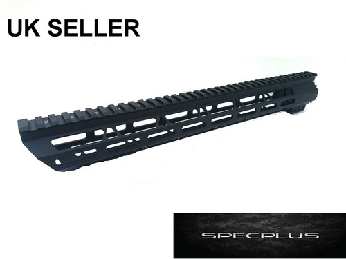 17" Free Floating MLOK Slim Quad Rail Handguard Fits M Series Tipman Black UK 17" Free Floating MLOK Slim Quad Rail Handguard Fits M Series Tipman Black UK