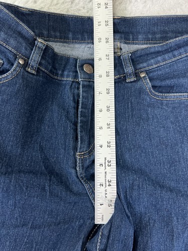 Jockey Pants Womens 26 Blue Denim Jeans Boot Cut Mid Rise Cotton Blend 26x30 - Picture 9 of 15