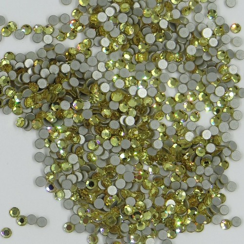 2000 SS7 Y: 100 strass Swarovski fond plat SS7(2,2mm) LIGHT TOPAZ - Picture 1 of 4