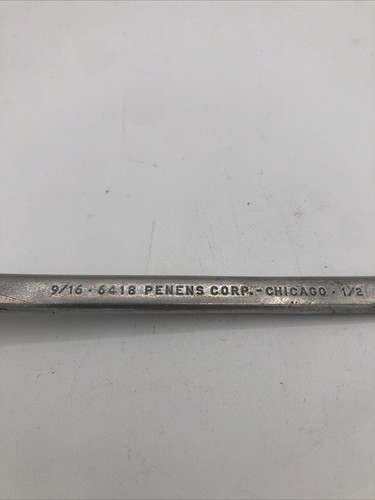 Penens Corp. Chicago USA 6418 9/16" x 1/2" offset box end wrench, 12 point USA - Picture 4 of 6