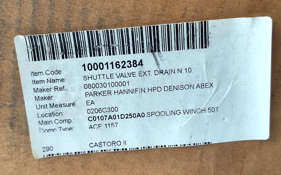 Válvula lanzadera Parker 080030100001 con Parker R4VPIXX-0013HA1SAE10XG193 alivio V Foto 4 de 4