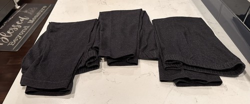 Cat & Jack Girls' Solid Leggings Elastic Waist Set Of 3 Size 7/8 - Picture 1 of 4