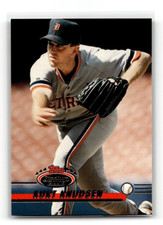 1993 Stadium Club Detroit Tigers Baseball Card #65 Kurt Knudsen