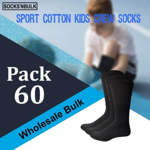 SOCKS'NBULK 60 Pairs Men & Woman Cotton Unisex Crew Ankle Tube "Sock Size 10-13" - Picture 120 of 247