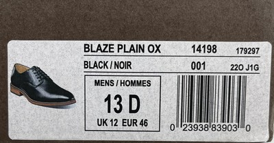 Florsheim Blaze Plain Oxford 14198 Leather Dress Shoes in Black Men\'s Size 13 D Florsheim Blaze Plain Oxford 14198 Leather Dress Shoes in  main image 3
