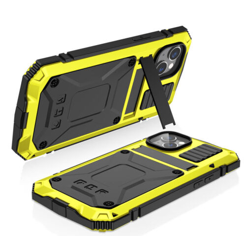 Shockproof Rugged Metal Case Holder Screen Protector For iPhone 14 Pro/Pro Max/ - Picture 10 of 15