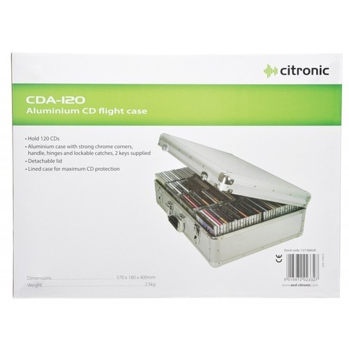 CD Aufbewahrungsetui Aluminium Metall DJ große Flugbox - für 120 CDs oder Game Discs - Bild 12 von 16