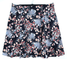 TALBOTS Women's Cotton Pleated A-Line Skirt Floral Line Multicolor Size 18W Plus