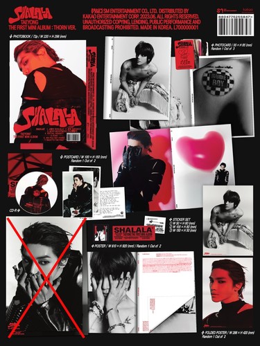 TAEYONG 1st Mini Album [SHALALA] THORN Ver CD+Book+2p Card+F.Poster+Sticker+Gift - Bild 2 von 10
